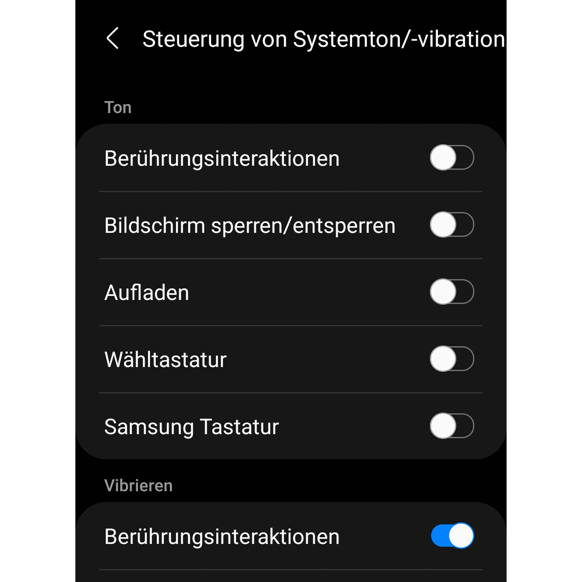 Systemtöne Galaxy S21
