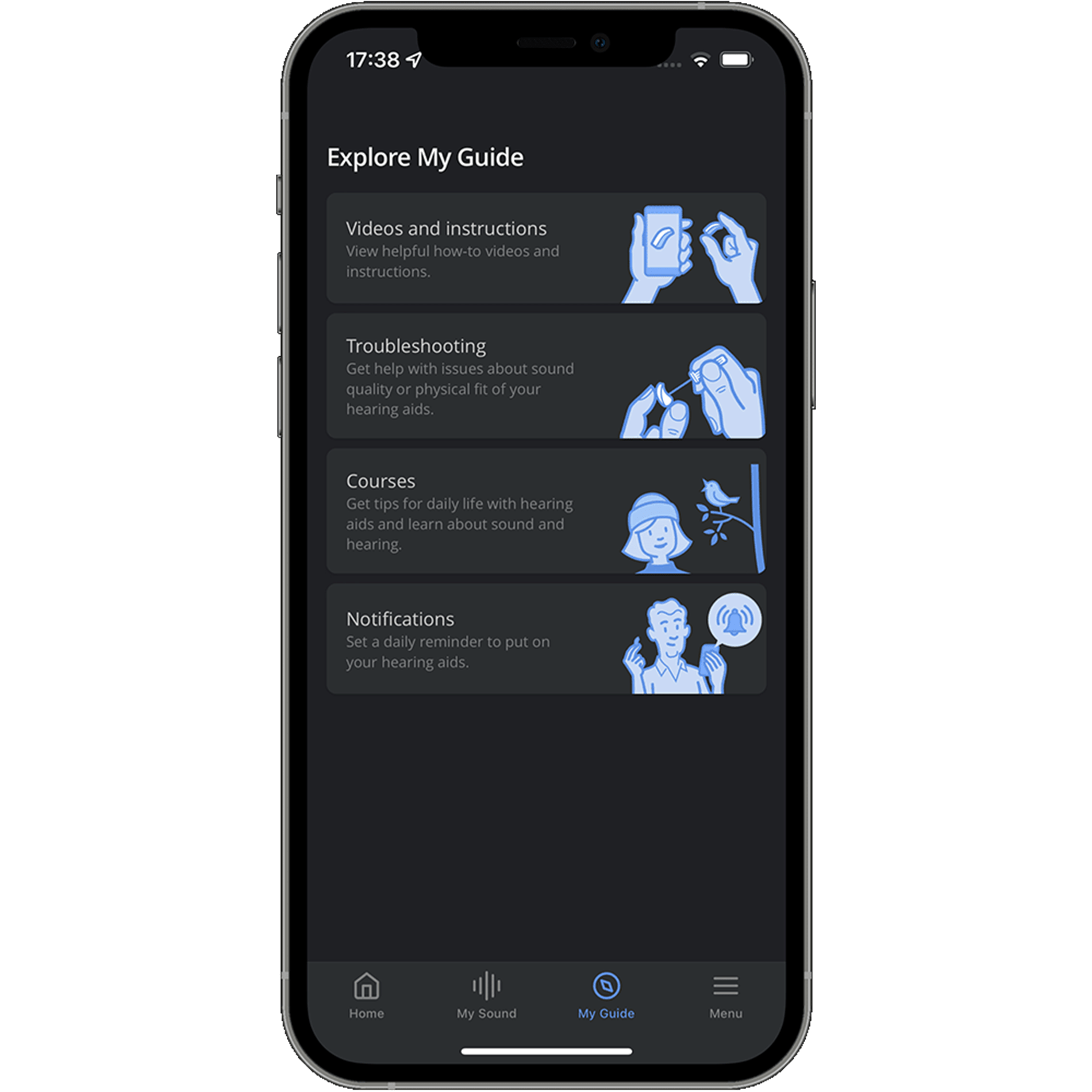 Widex Moment App Screenshot My Guide
