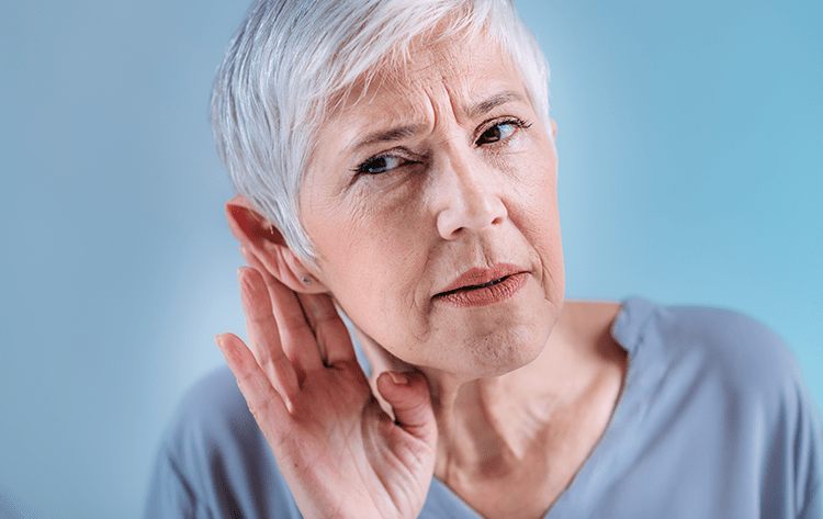 Image of woman with hearing loss