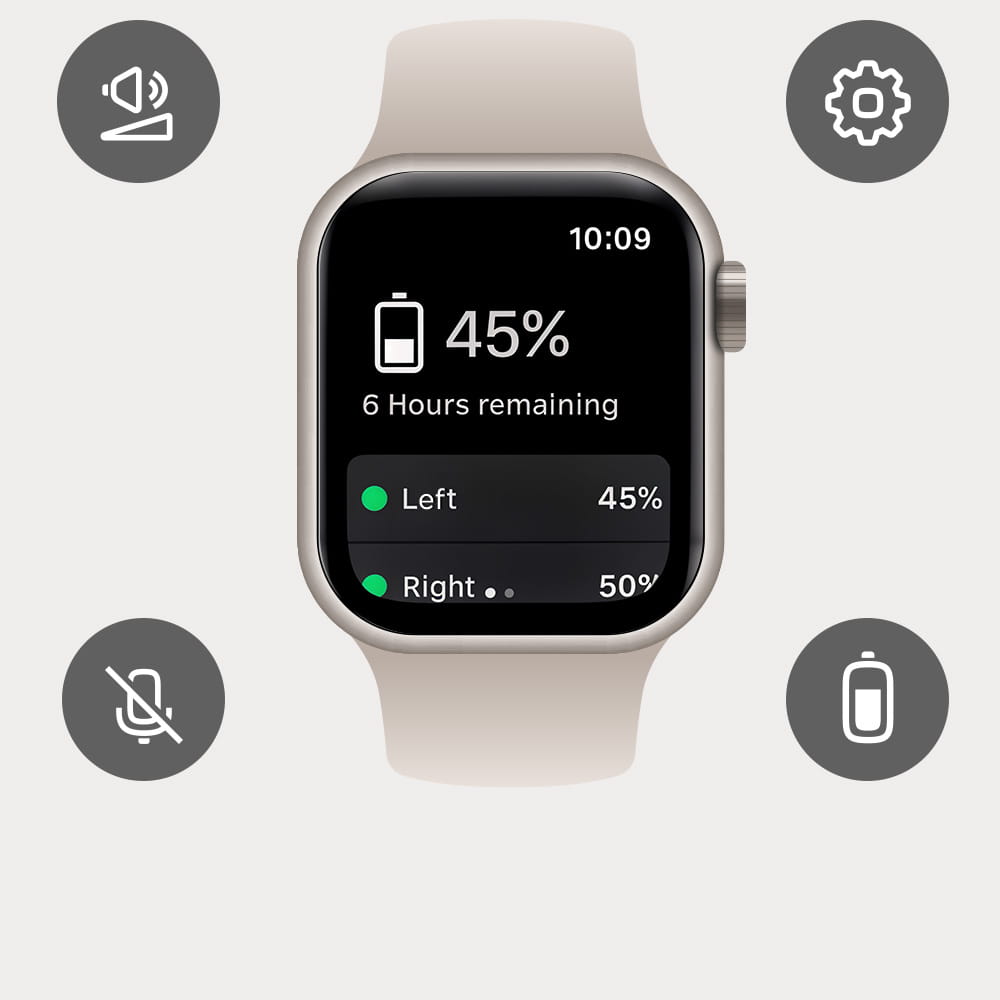 Widex Allure App on Apple watch