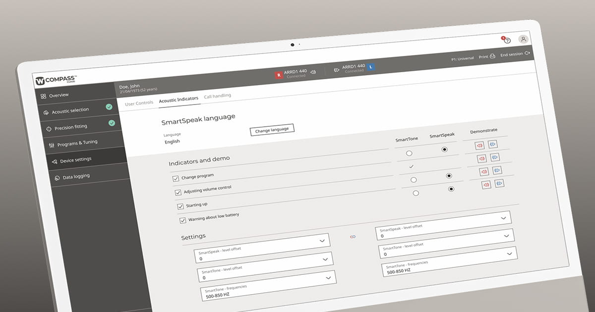 Widex Compass Cloud