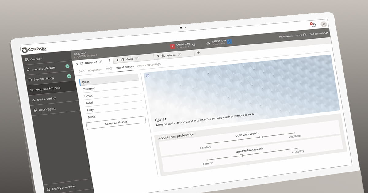 Widex Compass Cloud