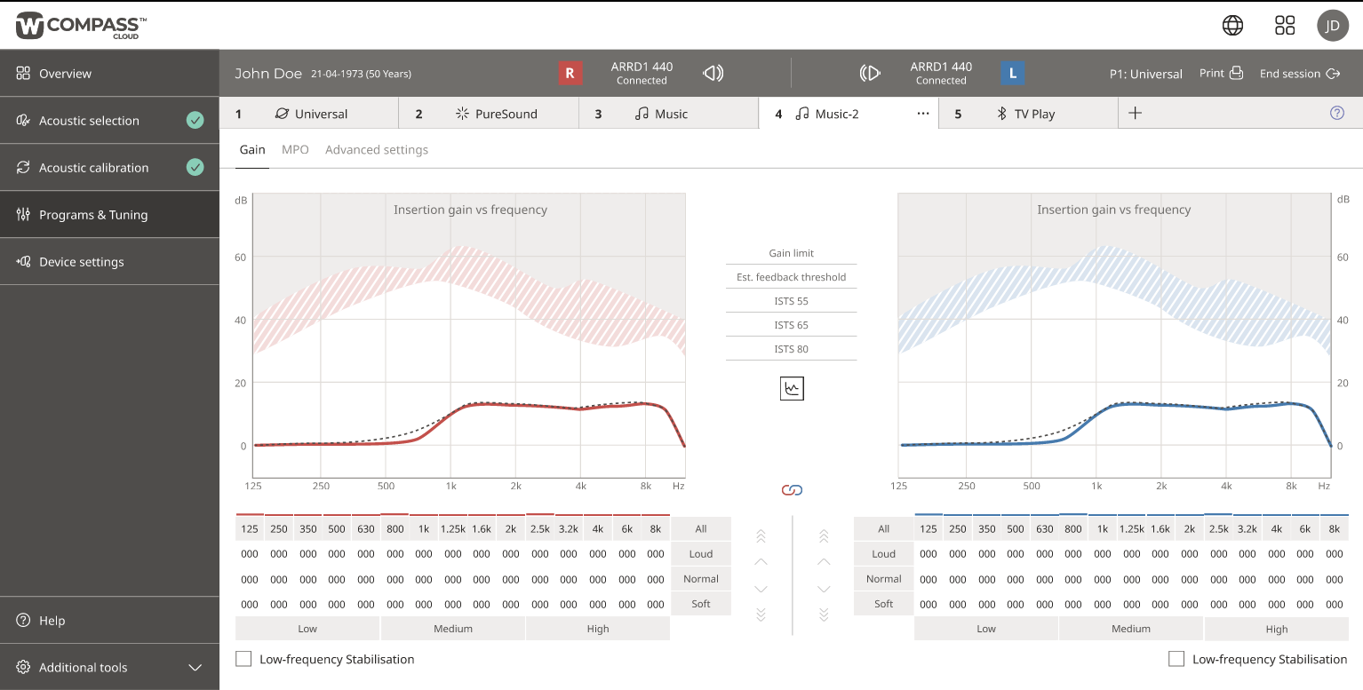 Widex Compass Cloud